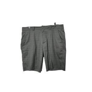 Hang Ten Gray Check Flat Front 10" Shorts Men's Size 38
